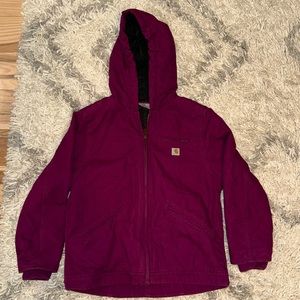 Carhartt girls Sherpa jacket size small 7-8